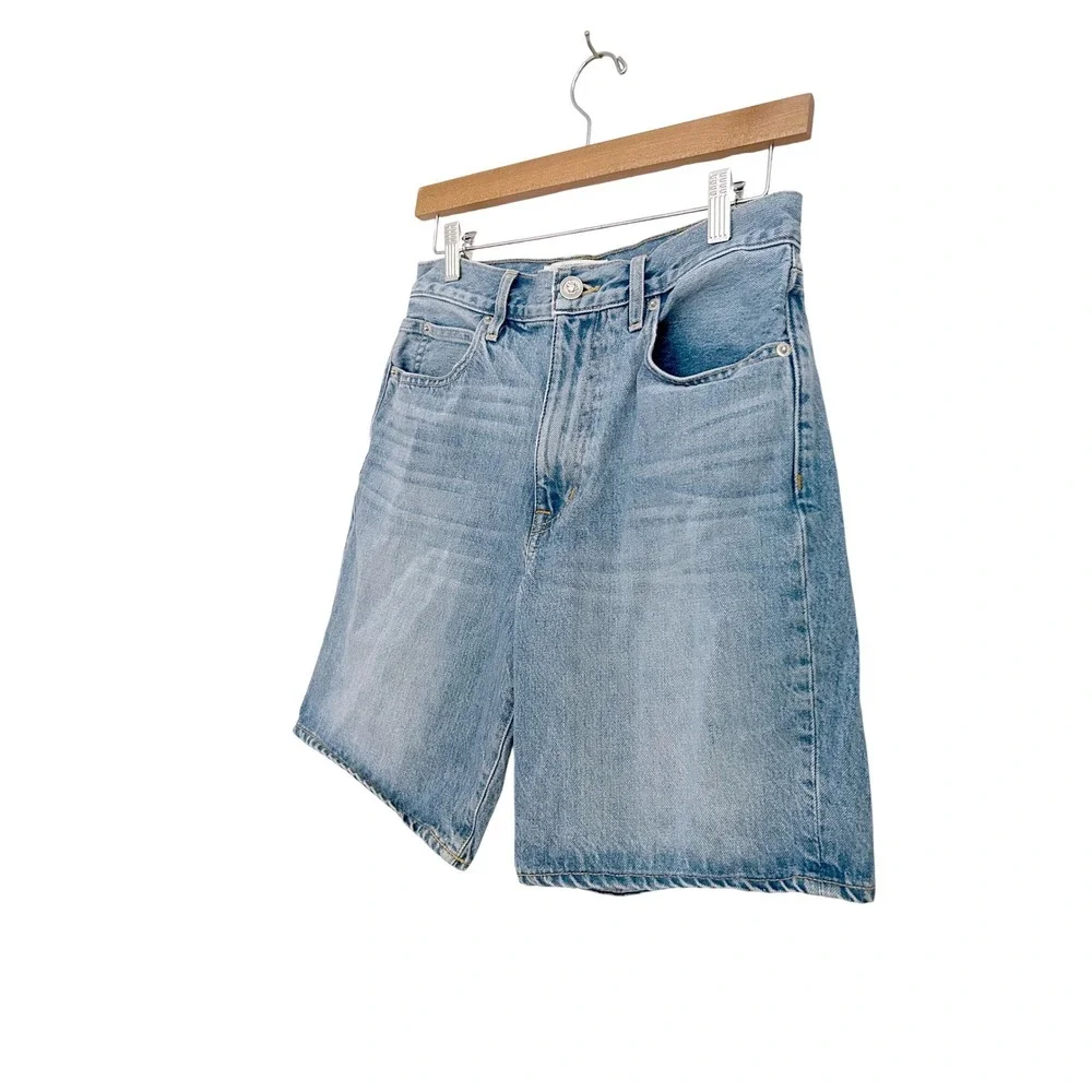 SLVRLAKE London Short Temecula Sunrise High Rise Denim Bermuda Shorts Size 27